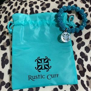 Girls Rustic Cuff Bracelet turquoise blue